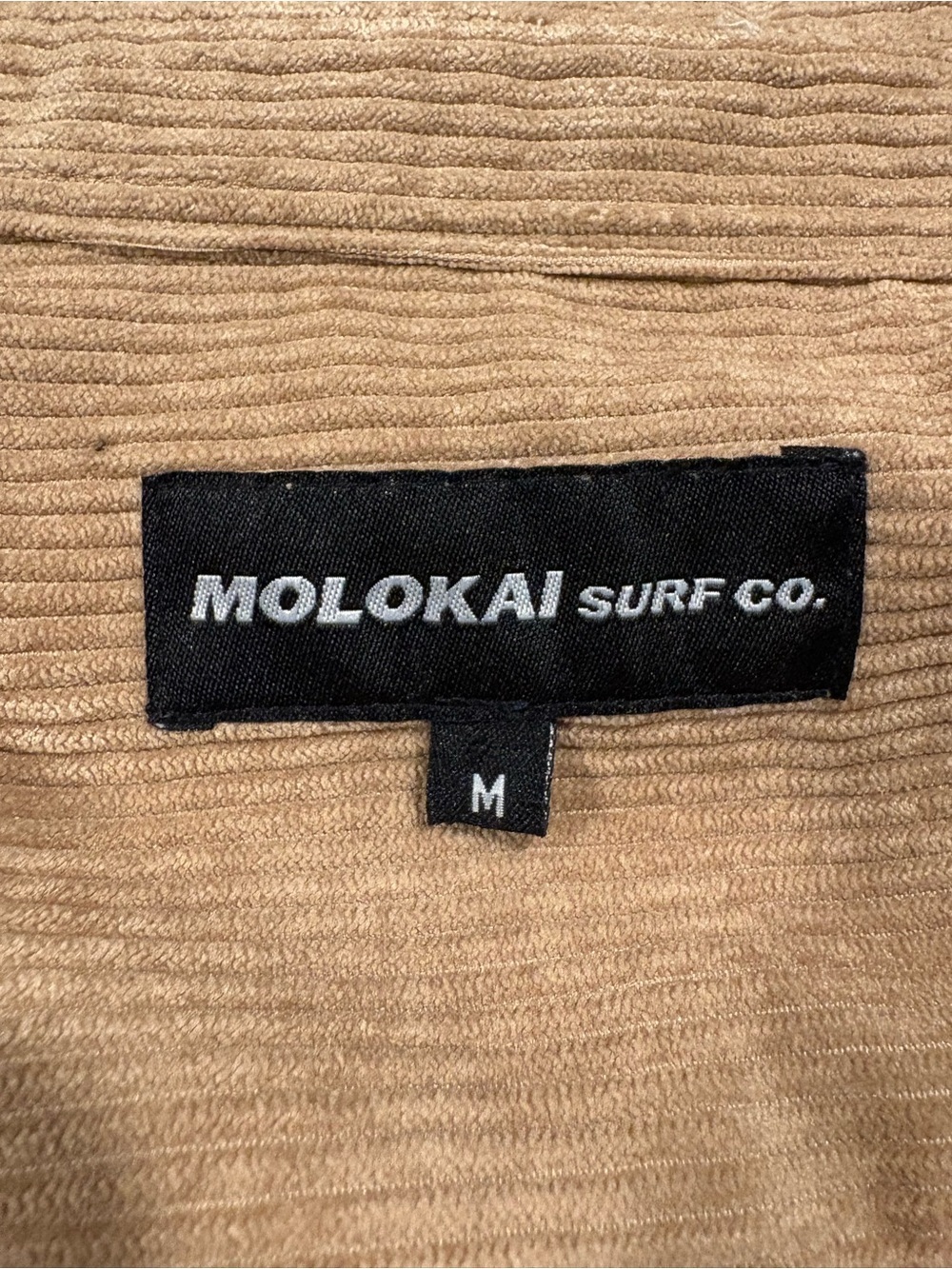 Men's Corduroy Button-Up Shirt in Tan - Picture 5 of 7